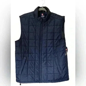 NWT Men's Chaps Dark Blue Quilted
Puffer Vest Size Large